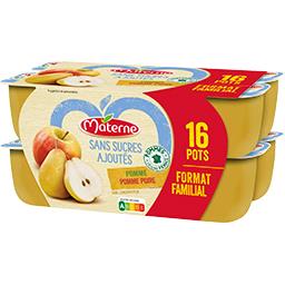 MATERNA compote pomme poire 130g