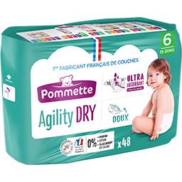 Couches Pommette Agility Dry Taille 4+ - 9/20 Kg - 1 paquet | Achetez sur  Everykid.com