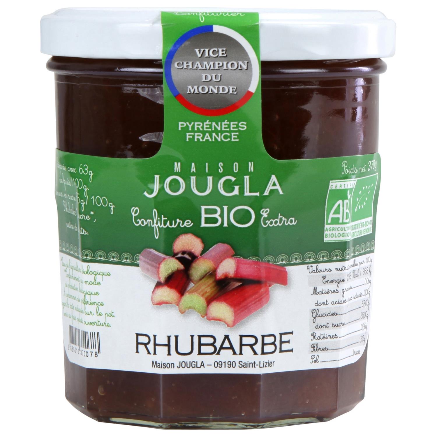 Confiture BIO extra rhubarbe Confitures et traditions Intermarché
