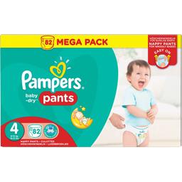 Pampers Couches culottes Baby-Dry Pants taille 4 Maxi 9-15 kg pack mensuel  1x180 pièces