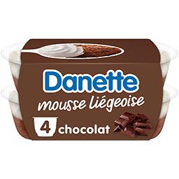 Mousse au chocolat liégeois Danette - Intermarché