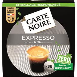 Livraison à domicile Carte Noire Espresso riche intensité 8, 36 dosettes