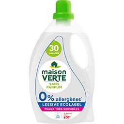 Lessive 0% allergènes sans parfum peaux très sensibles Maison Verte -  Intermarché