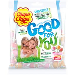 Sucettes Good For You sans sucres Chupa Chups - Intermarché