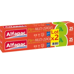 ALFAPAC - Film cuisson 20M - Lot de 3 : : Hygiène et Santé