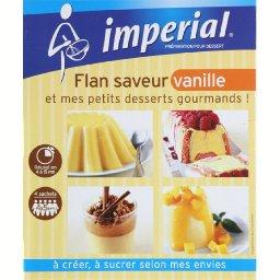 Préparation dessert flan vanille non sucrée IMPERIAL : la boite de 68g à  Prix Carrefour