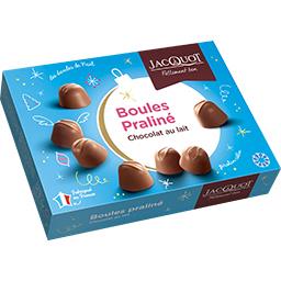Boules praliné chocolat noir Jacquot - Intermarché