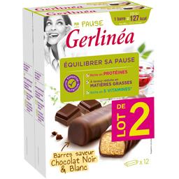 Gerlinéa Ma Pause Barres Saveur Chocolat Noir Et Orange 12x31g