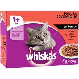 Patee En Sauce Aux Viandes Pour Chat 1 An Whiskas Intermarche