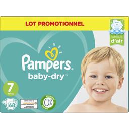 Baby Dry, couches taille 7 : 15+ kg Pampers - Intermarché