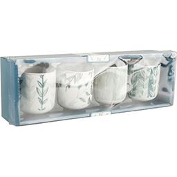 Lot De 4 Tasses à Thé Brenne En Grès De France Avec Sous-tasses - Couleur Marron