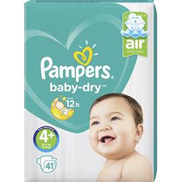 Couches PAMPERS BABY-DRY Taille 4 - Lot 239 Couches - 10-15kg - Absorption Nuit Et Jour