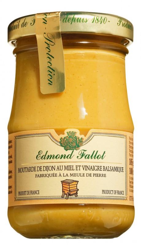Moutarde au miel et a la figue, mostarda Dijon com mel e figos, Fallot,  100g, Vidro
