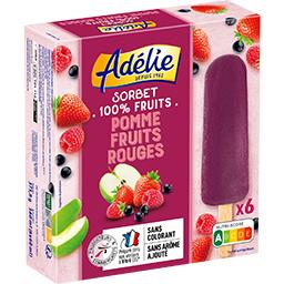 Sorbet 100% fruits pomme fruits rouges Adélie - Intermarché