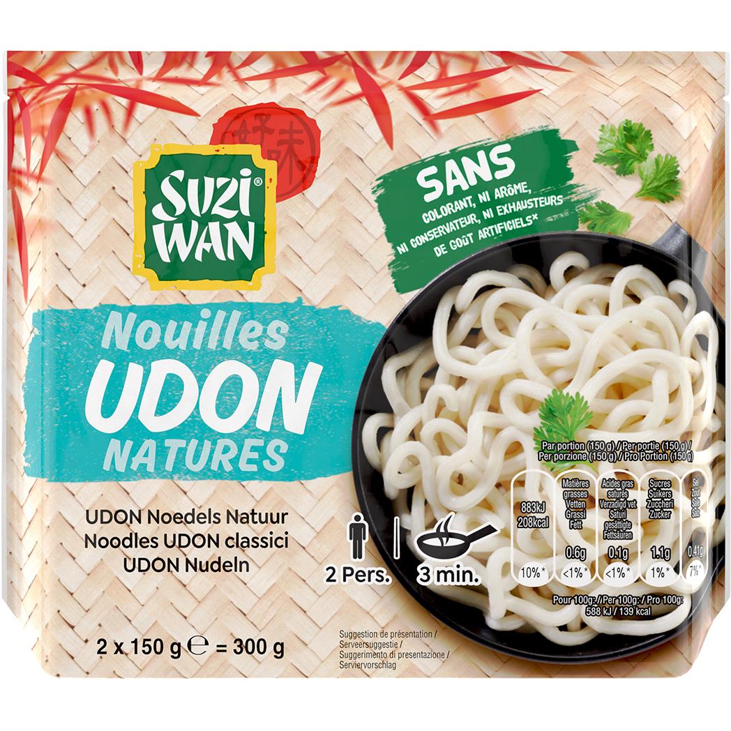 Nouilles udon natures précuites Suzi Wan - Intermarché