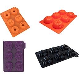 Moules En Silicone Halloween - Lot De 2, Formes Citrouille, Pour Pâtisserie Et Chocolat (27.5x17.5 Cm)