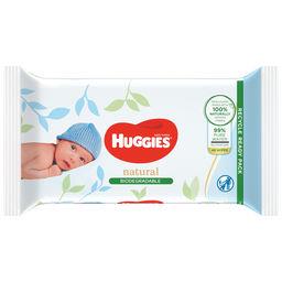Huggies Lingettes Bébé Natural 0% Plastique 384 Pièces