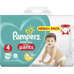 Baby-dry - pants - taille 4 9-15 kg - couches-culottes Pampers - Intermarché
