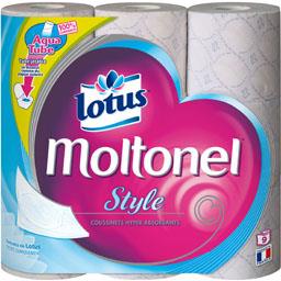 LOTUS : Moltonel Style - Papier toilette décoré aquatube - chronodrive