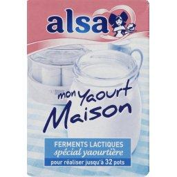Alsa ferments lactiques spécial yaourtière - mon yaourt maison onctueux :  : Epicerie