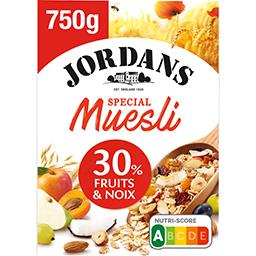 Céréales muesli 30 % fruits & noix Jordans - Intermarché