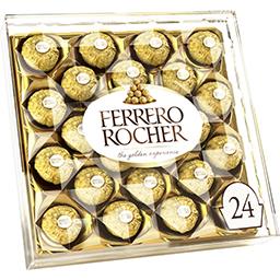 Gaufrette ronde chocolat noisette en boîte 375 g FERRERO ROCHER