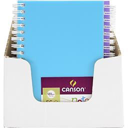 Carnet Spirale Notes Canson® 50Fl A6 120G/m² Violet - Papeterie Michel