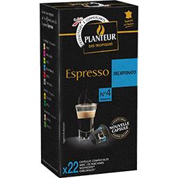 22 capsules café espresso piano 114g PLANTEUR DES TROPIQUES - KIBO