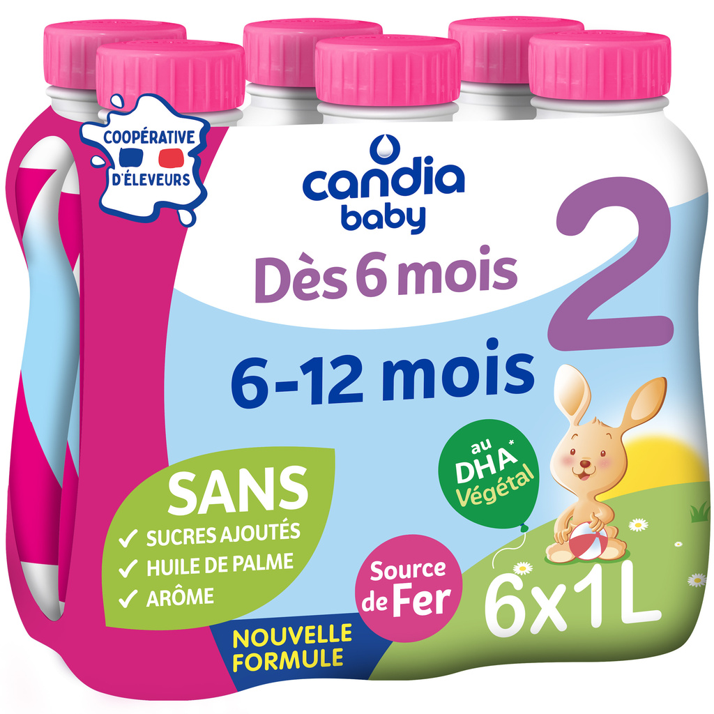 Lait bb 2me ge 6-12 mois Candia Baby - Intermarch