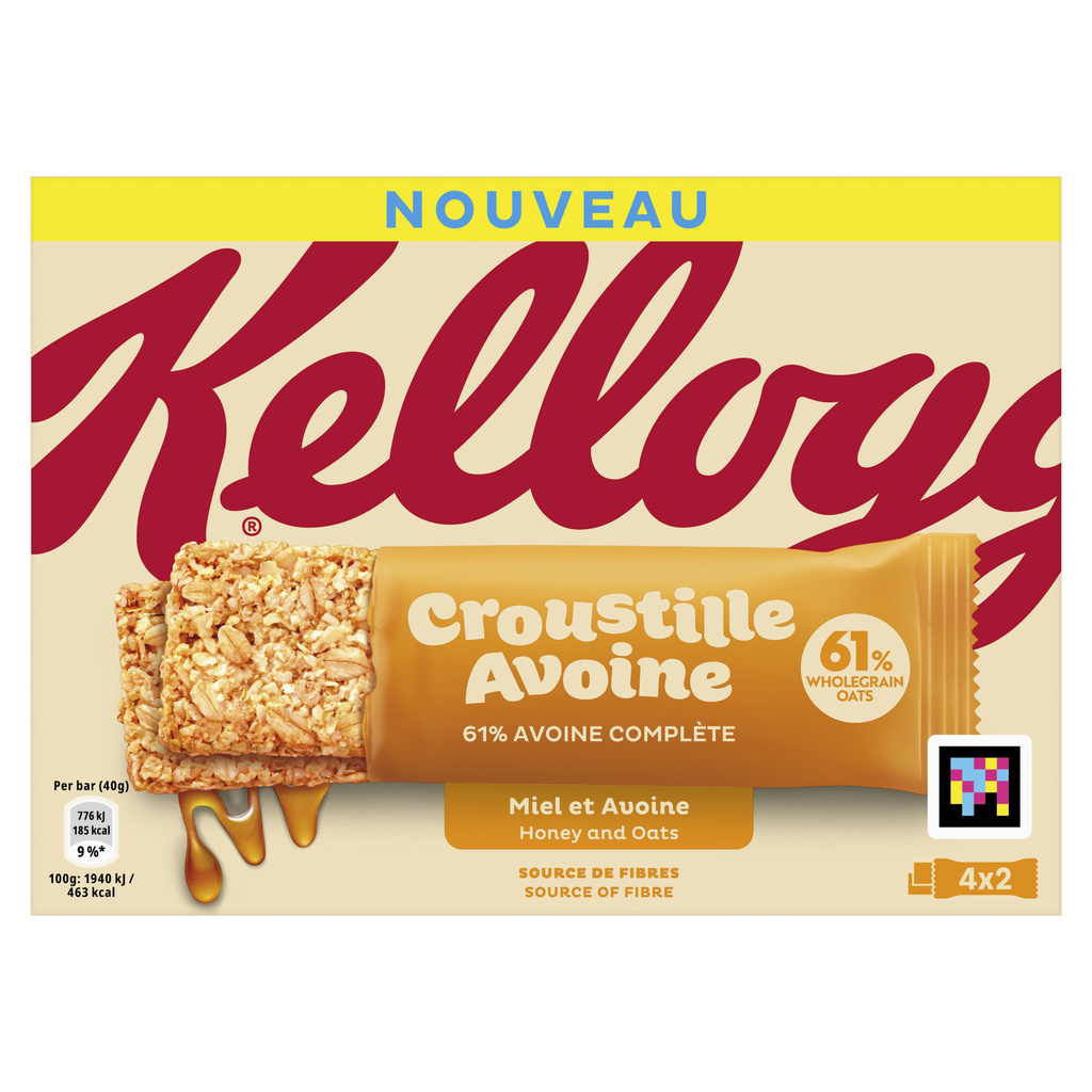 Barre de céréales avoine et miel